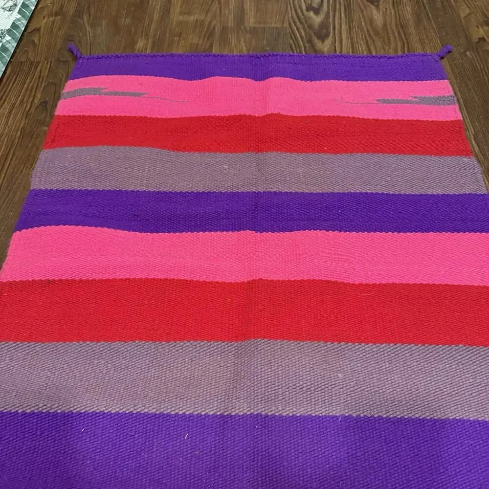 Vintage 60s/70s‎ RARE Colorful Turkish Kilim Runner Handmade Rug Size 60x28